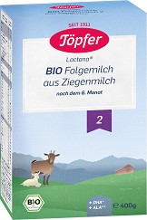      Topfer Lactana Bio Goat Milk 2 - 400 g,  6+  - 