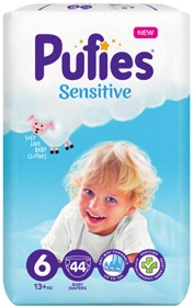  Pufies Sensitive 6 Extra Large - 44  66 ,   13+ kg - 