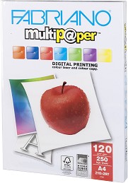   A4 Fabriano Multipaper - 250 , 120 g/m<sup>2</sup>   165 -  