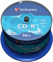 CD-R Verbatim 700 MB - 50       52x - 