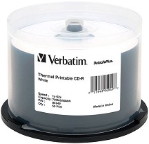 CD-R    Verbatim 700 MB - 50       52x - 