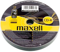 CD-R Maxell 700 MB - 10, 25  50       52x - 