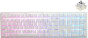    Ducky One 3 Pure White - Full Size,  USB  1.8 m, ANSI Layout, Hot-Swap, RGB, Cherry MX Speed Silver - 