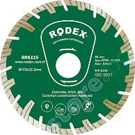      Rodex - ∅ 115 / 2.2 / 22.2 mm   Turbo - 