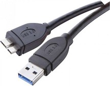  USB 3.0 Type-A male  USB micro Type-B male Emos - 1 m - 