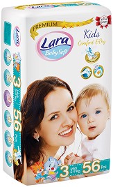  Lara Baby Soft Premium 3 Midi - 56 ,   5-9 kg - 