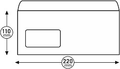      Top Office - 1000    DL - 22 x 11 cm - 