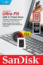 USB 3.1   32 GB SanDisk Ultra Fit - 