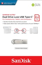 USB A / Type-C 3.1   64 GB SanDisk Dual Drive Luxe -   Ultra - 