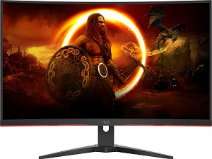  AOC CQ32G2SE/BK - 31.5", VA, 165 Hz, 16:9, 2560 x 1440, 1 ms, 2 x HDMI, DisplayPort, AMD FreeSync Premium - 