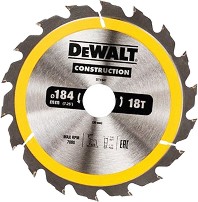     DeWalt - ∅ 184 / 30 / 2.6 mm  18    Construction - 