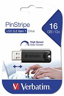 USB-A 3.2 Gen 1   Verbatim Pinstripe - 16, 32  256 GB - 