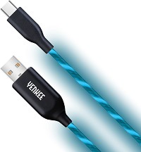 LED  USB 2.0 male  USB Type-C male Yenkee 341 - 1 m, LED - 