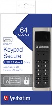 USB 3.2   64 GB Verbatim Keypad Secure - 