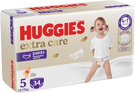  Huggies Extra Care Pants 5 - 34 ,   12-17 kg,     - 