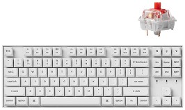    Keychron K8 Pro - TKL, Bluetooth, USB, ANSI Layout, Hot-Swap, RGB, Keychron K Pro Red - 