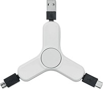  USB-A  USB-C / micro USB More Than Gifts Spincable - 