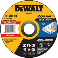     DeWalt WA60TBF - ∅ 125 / 1 / 22.2 mm    Extreme - 