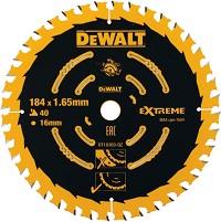     DeWalt - ∅ 184 / 16 / 1.65 mm  40    Extreme - 