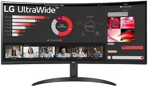  LG 34WR50QK-B - 34", VA, 100 Hz, 21:9, 3440 x 1440, 1 ms, 2 x HDMI, DisplayPort - 