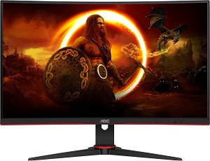  AOC C24G2AE - 23.6", VA, 165 Hz, 16:9, 1920 x 1080, 1 ms, 2 x HDMI, DisplayPort, VGA, AMD FreeSync Premium - 