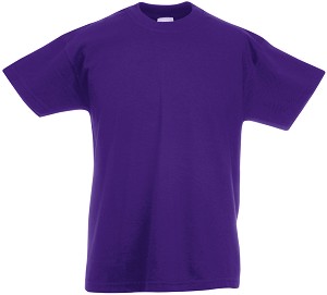   Fruit of the Loom - Purple - 100% ,   Kids Valueweight - 