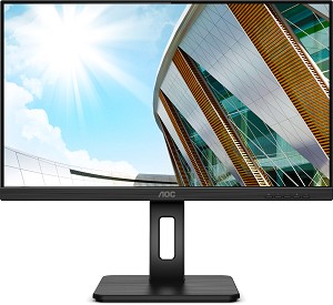  AOC Q24P2Q - 23.8", IPS, 75 Hz, 16:9, 2560 x 1440, 4 ms, HDMI, DisplayPort, VGA, 4 x USB 3.2 - 