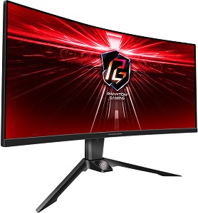  ASRock PG34WQ15R2B - 34", VA, 165 Hz, 16:9, 3440 x 1440, HDMI, 1 ms, DisplayPort, DisplayHDR 400, AMD FreeSync Premium - 