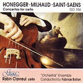 Robin Clavreul - 3 Concertos for cello - 