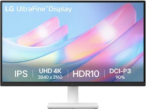  LG 27US500-W - 27", IPS, 60 Hz, 16:9, 3840 x 2160, 5 ms, 2 x HDMI, DisplayPort - 