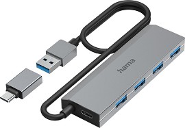 USB-A  Hama - 4   USB-C  - 