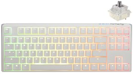    Ducky One 3 TKL Pure White - TKL,  USB  1.8 m, ANSI Layout, Hot-Swap, Cherry MX Speed Silver RGB - 