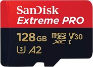 Micro SDXC   128 GB SanDisk - Class 10, U3, V30, A2  SD    Extreme Pro - 