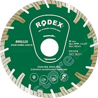      Rodex - ∅ 180 / 2.2 / 22.2 mm   Turbo - 