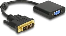  DVI-D male  VGA female DeLock - 16 cm - 