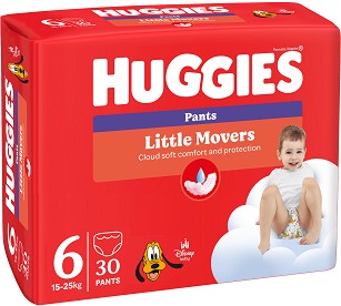  Huggies Little Movers Pants 6 - 30 ,   15-25 kg,       - 