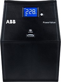    ABB Power Value 11Li Up 1000 - 1000 VA, 600 W, 2 x 7.2 Ah, 6 x IEC C13 , USB, RS-232, Line-Interactive - 