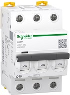     DIN  Schneider Electric 3P 40A 400V 6kA -  C   Acti9 - 