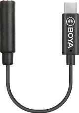   3.5 mm TRS female  USB-C male BOYA BY-K4 - 6 cm - 