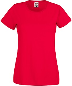   Fruit of the Loom - Red - 100% ,   Lady Fit Original - 