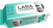 Универсални почистващи мокри кърпички Lara Hygiene - 50 броя - мокри кърпички