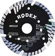      Rodex - ∅ 115 / 2.4 / 22.2 mm   Turbo - 