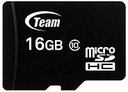 Micro SDHC   16 GB Team Group - Class 10,  SD  - 