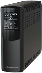    PowerWalker VI 1000 CSW - 1000 VA, 600 W, 4 x  , USB, Line Interactive - 