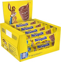 Разтворимо какао на прах Nestle Nesquik - 28 пакетчета, кутия - напитка
