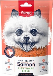     Wanpy Salmon Fish Shape Bites - 100 g,   - 