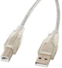  USB-A male  USB-B male Lanberg - 1.8 m - 