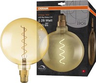 LED  Osram LED DIM CL GLOBE200 GOLD28 820 E27 4 W 2000K - 300 lm   Vintage 1906 - 