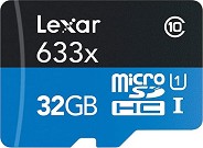 Micro SDHC   32 GB Lexar - Class 10, UHS-I, U1, V10, A1 - 