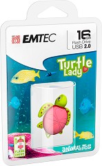 USB 2.0   16 GB EMTEC M335 -   Lady Turtle - 